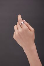 Кольцо Crystal EYE с кораллом