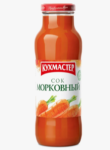 СОК КУХМАСТЕР МОРКОВНЫЙ С МЯКОТЬЮ 0.68Л