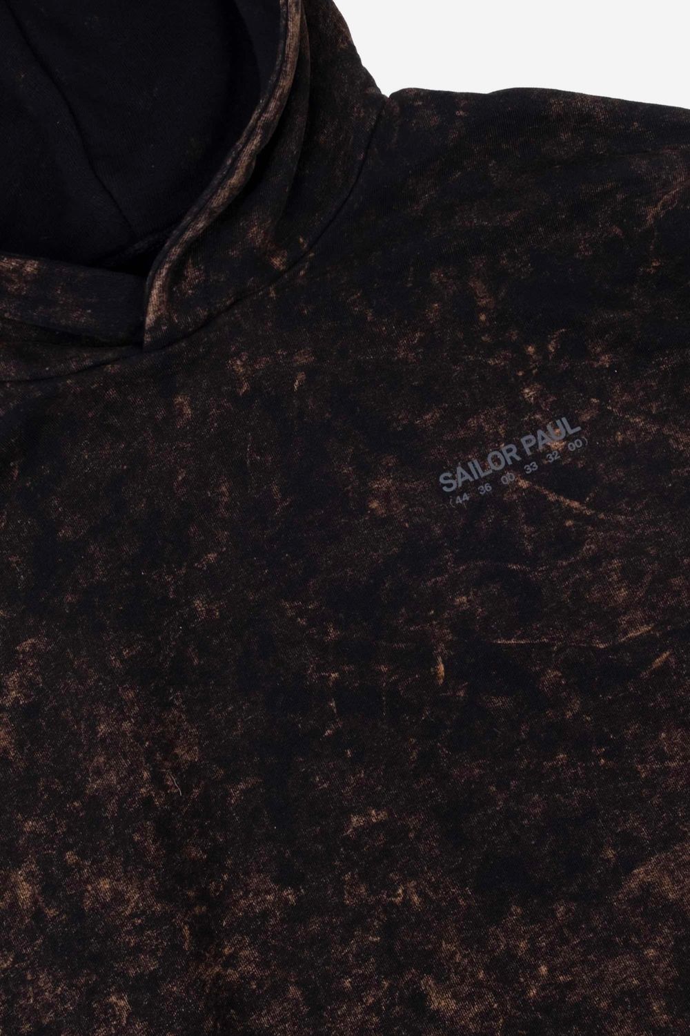 Худи Sailor Paul Acid Wash Hoodie Black/Brown