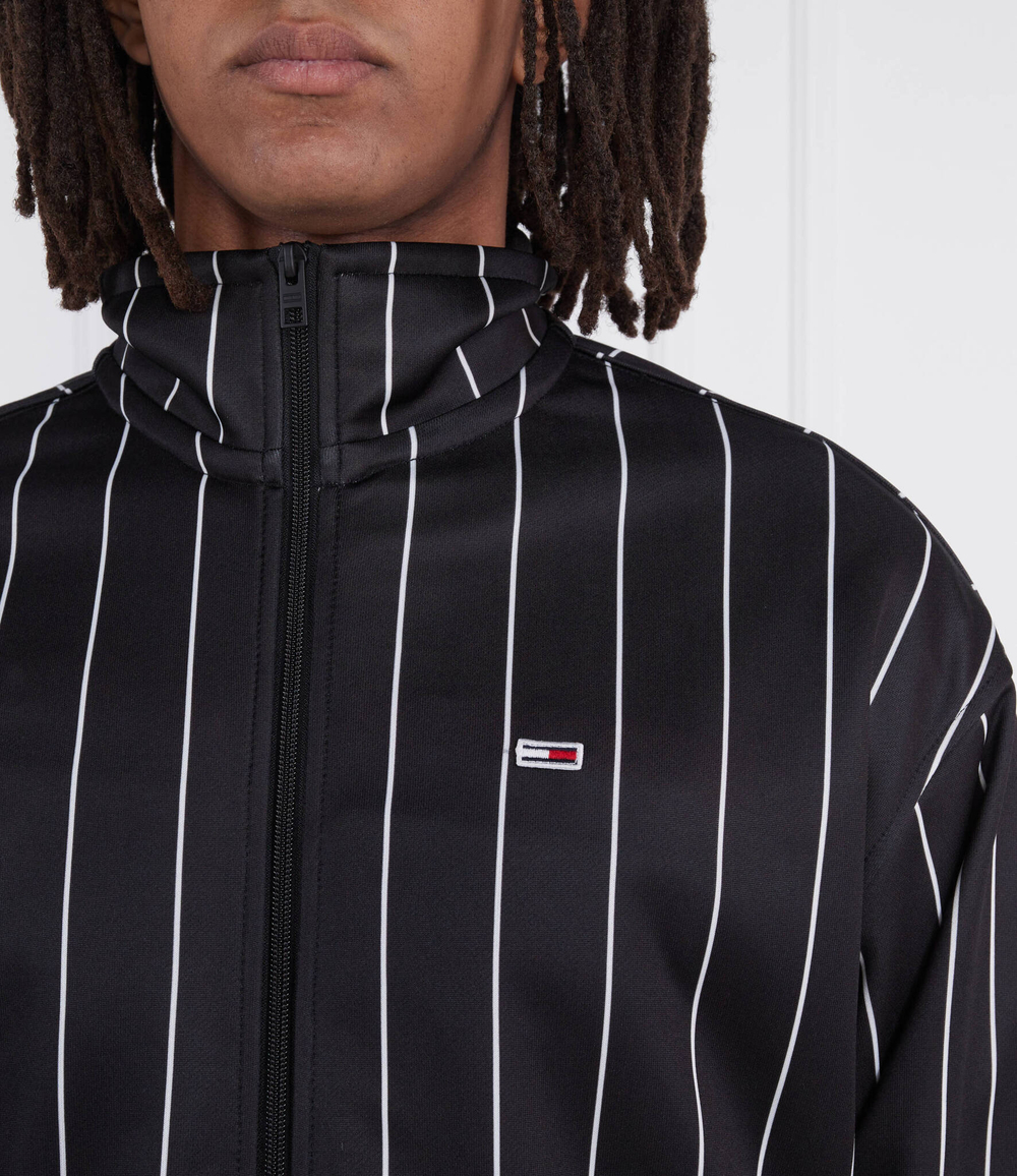 Худи TJM RLX PINSTRIPE TRACK JACKET Tommy Jeans - черный(DM0DM16360)