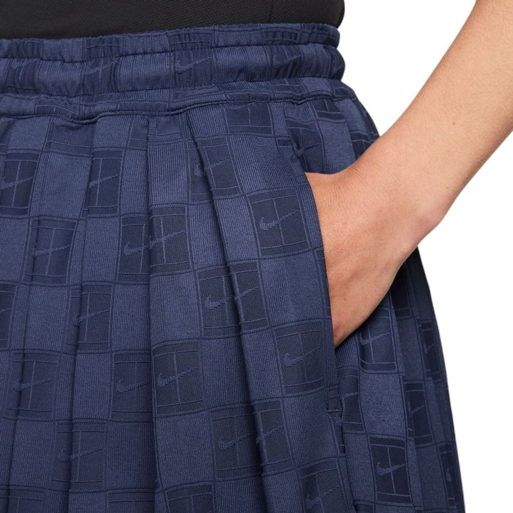 Женские Шорты теннисные Nike Court Collection Dri-Fit High-Waisted - midnight navy