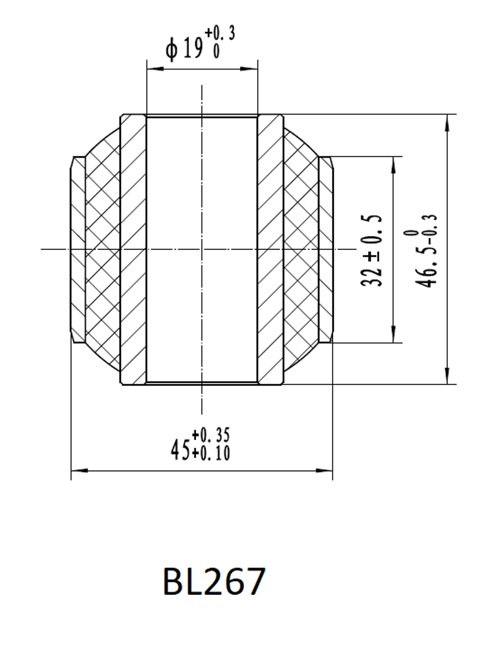 Втулка амортизатора SA267, SA259 (с маркировкой 1) нижняя РИФ