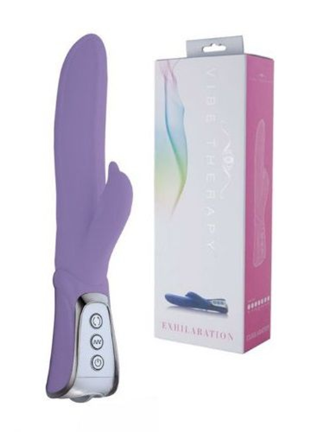 Фиолетовый вибратор VIBE THERAPY EXHILARATION - 23 см. (Цвет: фиолетовый)