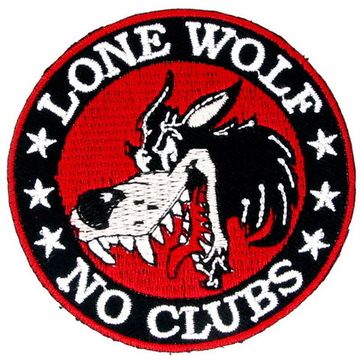 Нашивка Lone Wolf - No Clubs
