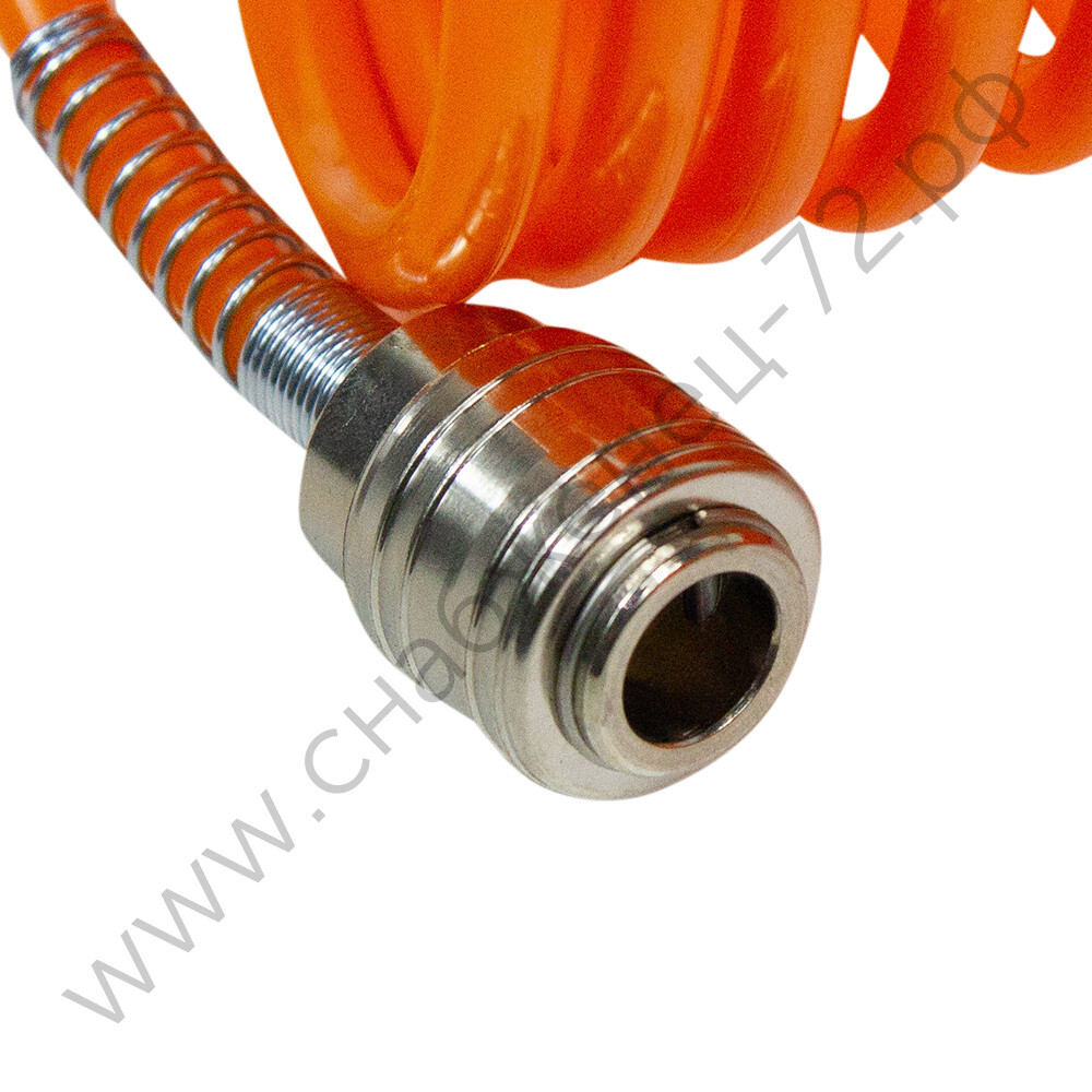 Спиральный воздушный шланг с фитингами Rapid,10 бар, 8х6 мм, 15 м. AERO