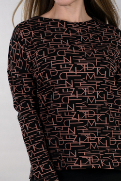 Джемпер женский 1236Аб, Буквы #239Б031236Аб