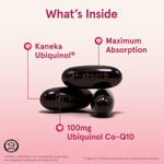 Jarrow Formulas, QH-Absorb, убихинол, максимальное усвоение, 100 мг, 60 капсул