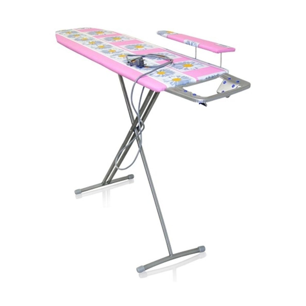 Доска гладильная 122х34.5 см, подст д/ут, рукав, розет, удл 2.2 м, Nika, Н3, в асс