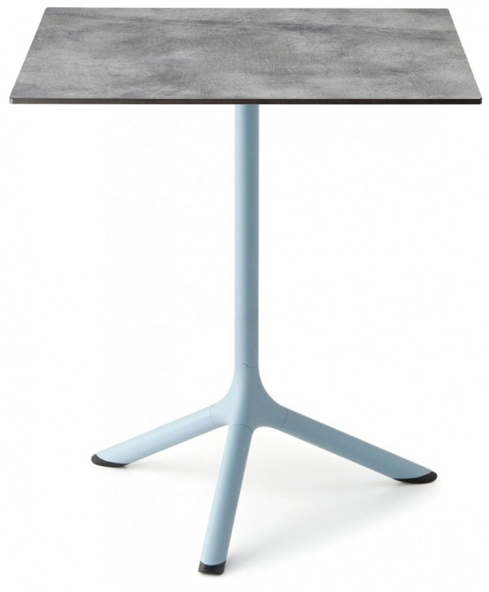 Стол ламинированный обеденный Scab Design Tripe, голубой, цементный