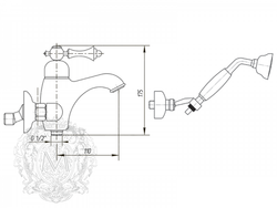 Смеситель для ванны Migliore Bomond ML.BMD-9702 схема