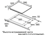 Варочная панель MAUNFELD EVCE594SMDPBK электрическая