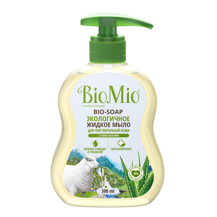 Жидкое мыло BioMio Bio-Soap Алоэ вера, 300 мл