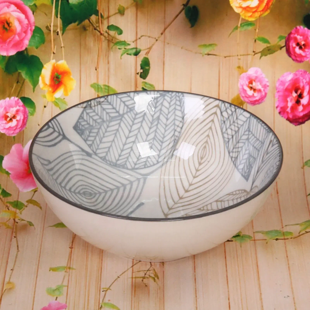 Салатник керамический «Эдельвейс» 13,5*5см, кофейно-синий