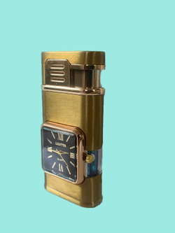 газовая зажигалка часы, черный мат.2