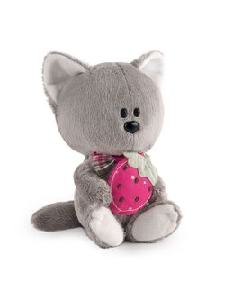 Мягкая игрушка Волчонок Вока с ягодой 15 см