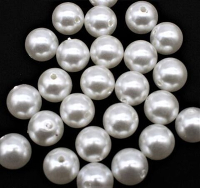 Бусины пришивные, Ø 16 мм, 500 гр, белый