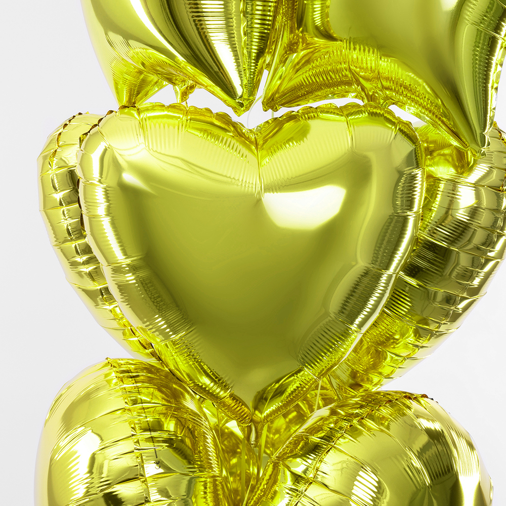 Сердце 18" Лайм / Green Lime Fm