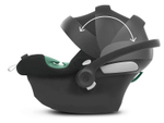 Коляска 3 в 1 Cybex Priam IV Rosegold complete и автокресло Aton B2 i-Size Volcano Black Leaf Green