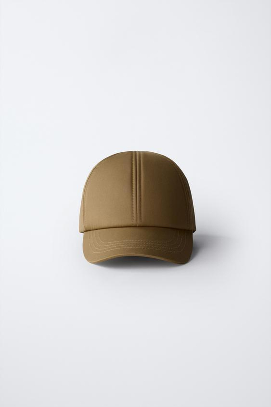 ZARA ОДНОТОННАЯ КЕПКА, ПЕСОЧНЫЙ
