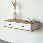 Подвесной туалетный столик консоль Royal 5310 эко (Дуб Кантри-р.черная)