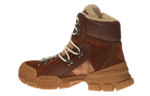 GUCCI Flashtrek High "Brown Shearling"