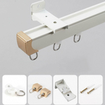 Карниз для штор, алюминиевый, потолочный и настенный монтаж