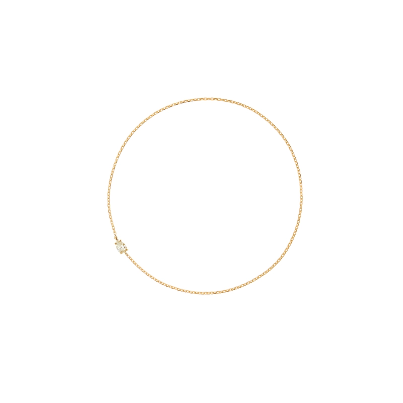 Вечный браслет из Золота с Бриллиантом в Огранке Груша