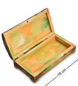 Народные промыслы МР-16/33-A Шкатулка «Альфонс Муха - Драгоценные камни. Топаз»