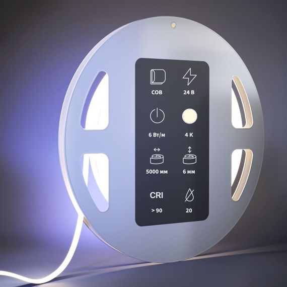 Светодиодная лента Maytoni 6W/m 480LED/m COB дневной белый 5M 201068