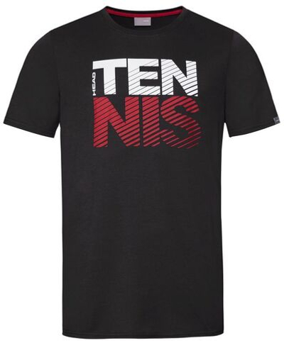 Футболка для мальчика теннисная Head Club Chris T-Shirt JR - black