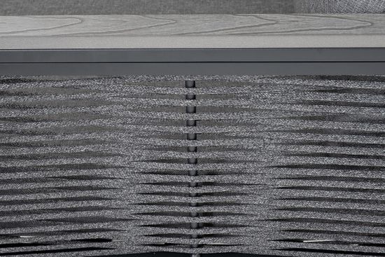 "Париж" угловой модульный диван, каркас из алюминия, цвет серый