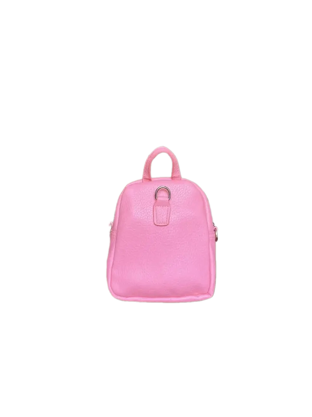 Сумка-рюкзак женская QOZA из экокожи, розовая, 1,5 л