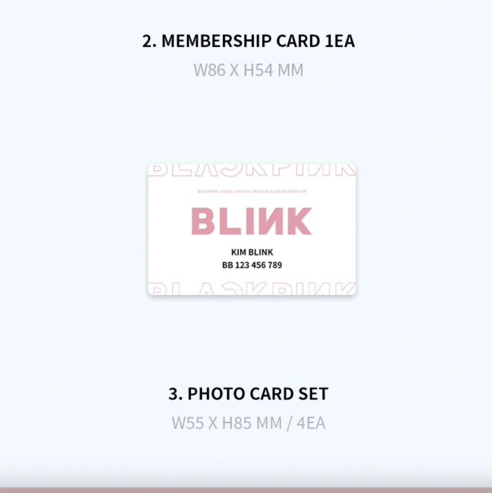 Членство BLACKPINK BLINK GENERAL MEMBERSHIP KIT