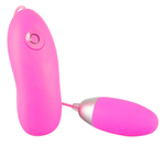 Розовое виброяичко Softie с проводным пультом управления (Цвет: розовый)