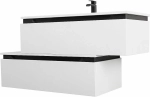 Тумба с раковиной Cezares Slider 100 SLIDER-1000-1C-SO-BO белая матовая