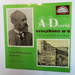 Винтажная виниловая пластинка LP A Dvorak Антонин Дворжак, Czech Philharmonic Orchestra, Vaclav Talich Symfonie № 9 In E Minor, Op.95 From The New World Из Нового Света (Чехословакия 1963)