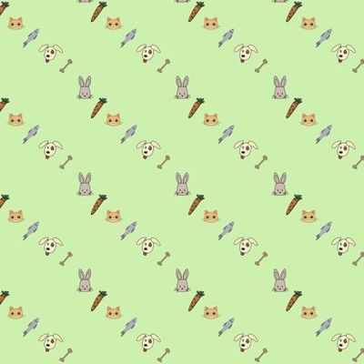 анималистический принт (собака, кот, кролик)