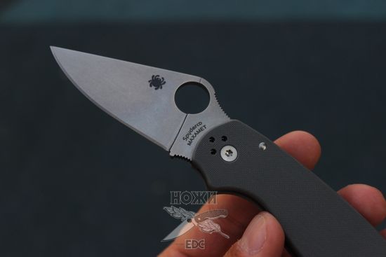 Складной нож Spyderco Para 3 Dark Gray Maxamet C223GPDGY c клинком из стали Maxamet, рукоять G10