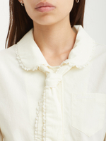 Женская Рубашка Blooming Tie Ivory