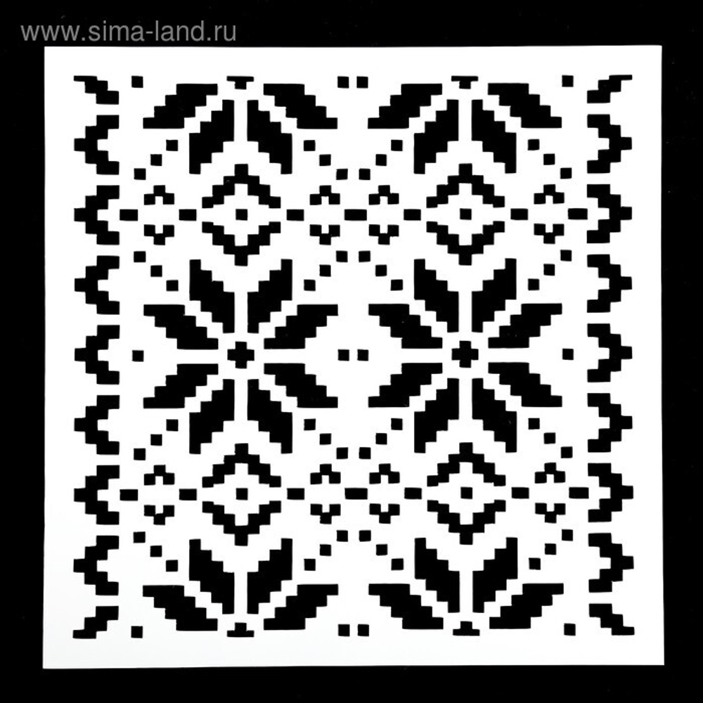 Трафарет "Вязка" 15*15 см