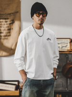 Мужская футболка с длинным рукавом и принтом на спине