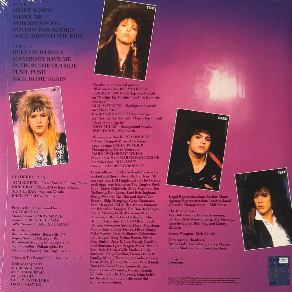 Виниловая пластинка Cinderella – Night Songs LP