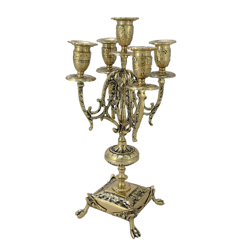 Bello De Bronze Каминные часы с канделябрами "Арте Нова"