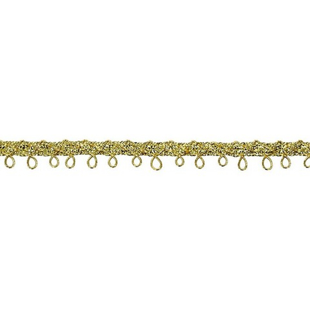 Тесьма металлизированная "Gamma", 7 мм, под золото