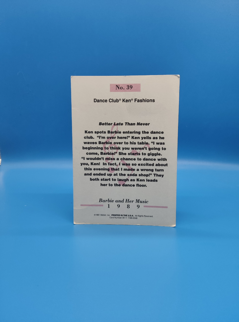 Аксессуар винтажная карточка Барби 90х 03954