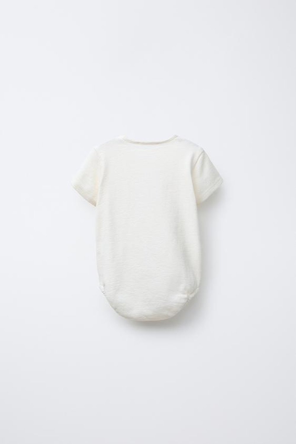 ZARA ПОЛЗУНКИ ИЗ МАХРОВОЙ С УЗОРОМ «МОРОЖЕНОЕ», СВЕТЛЫЙ ЭКРЮ