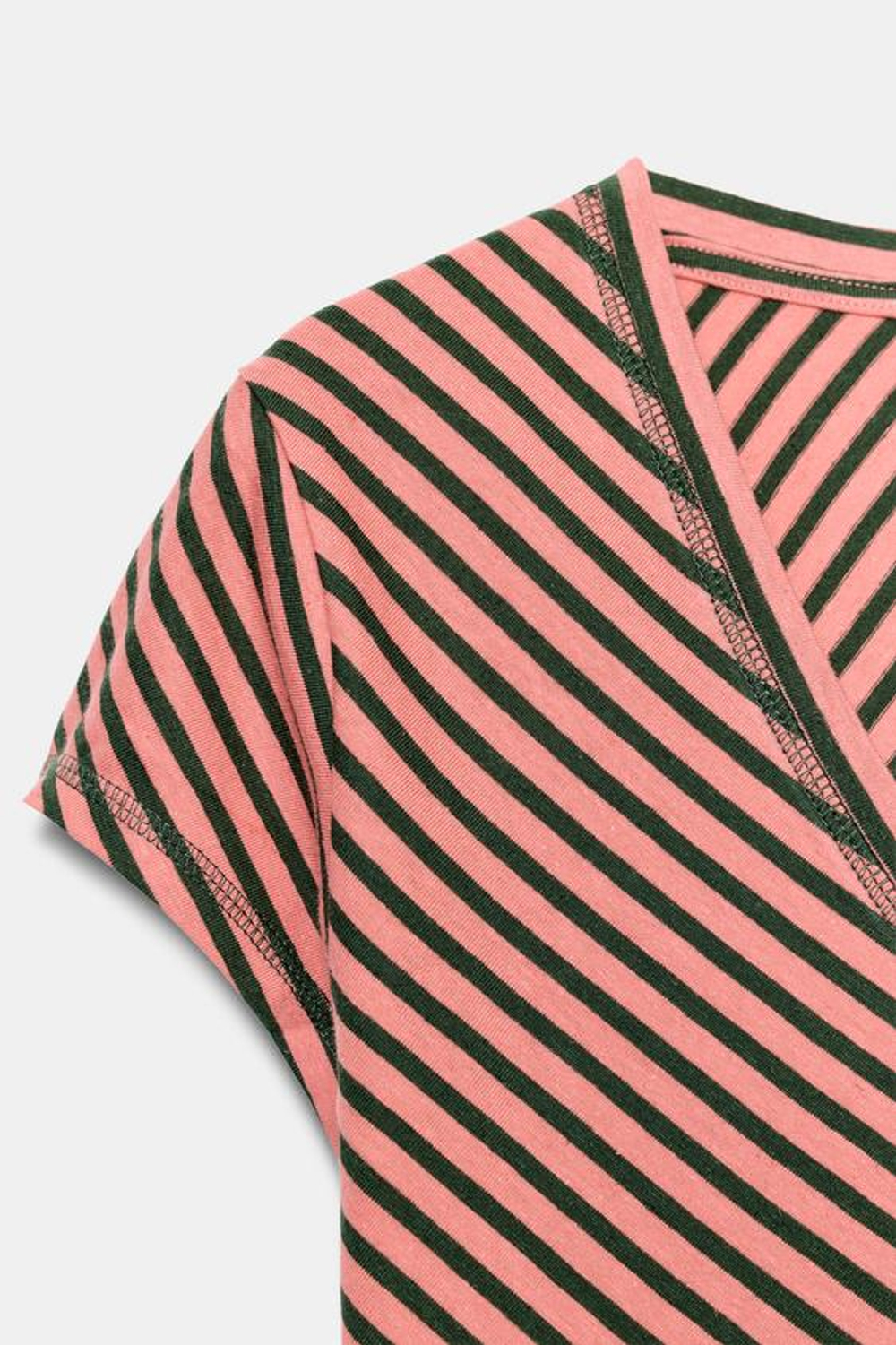 ZARA ФУТБОЛКА В ПОЛОСКУ ИЗ СМЕСОВОГО ЛЬНА, ПОЛОСКИ