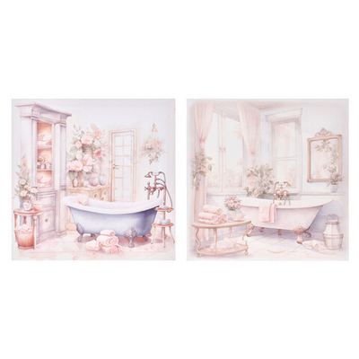 Панно "Пастельная ванна"  в ассортименте  30x30x2.5 см