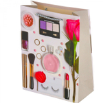 Пакет подарочный бумажный Alingar, (XL) 31х40х12 см, "Для нее", ламинация, глиттер, (4 дизайна в коробе)