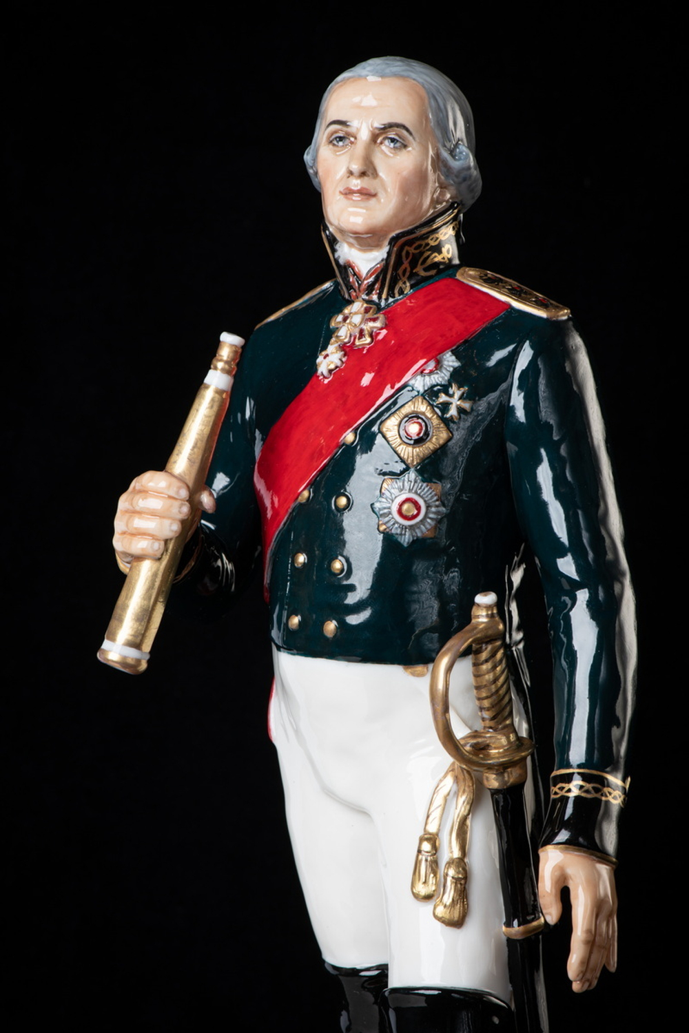 Статуэтка. Фарфор. Солдат. Ушаков Федор Федорович - Русский флотоводец. Россия